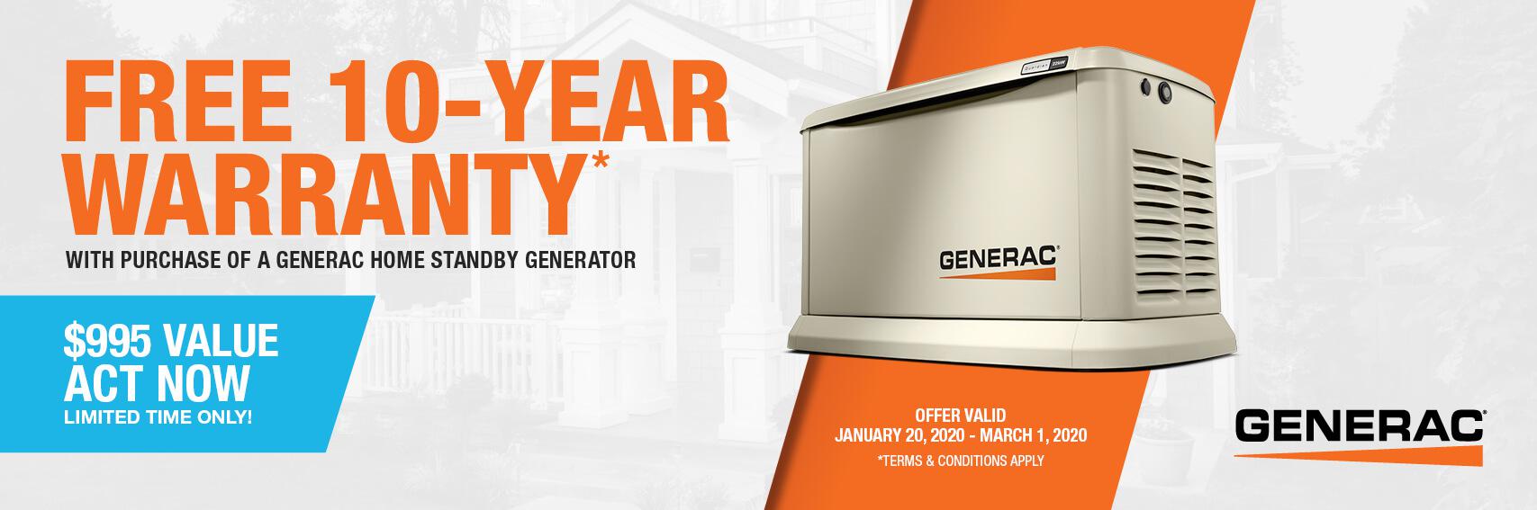 Homestandby Generator Deal | Warranty Offer | Generac Dealer | Hollywood, MD